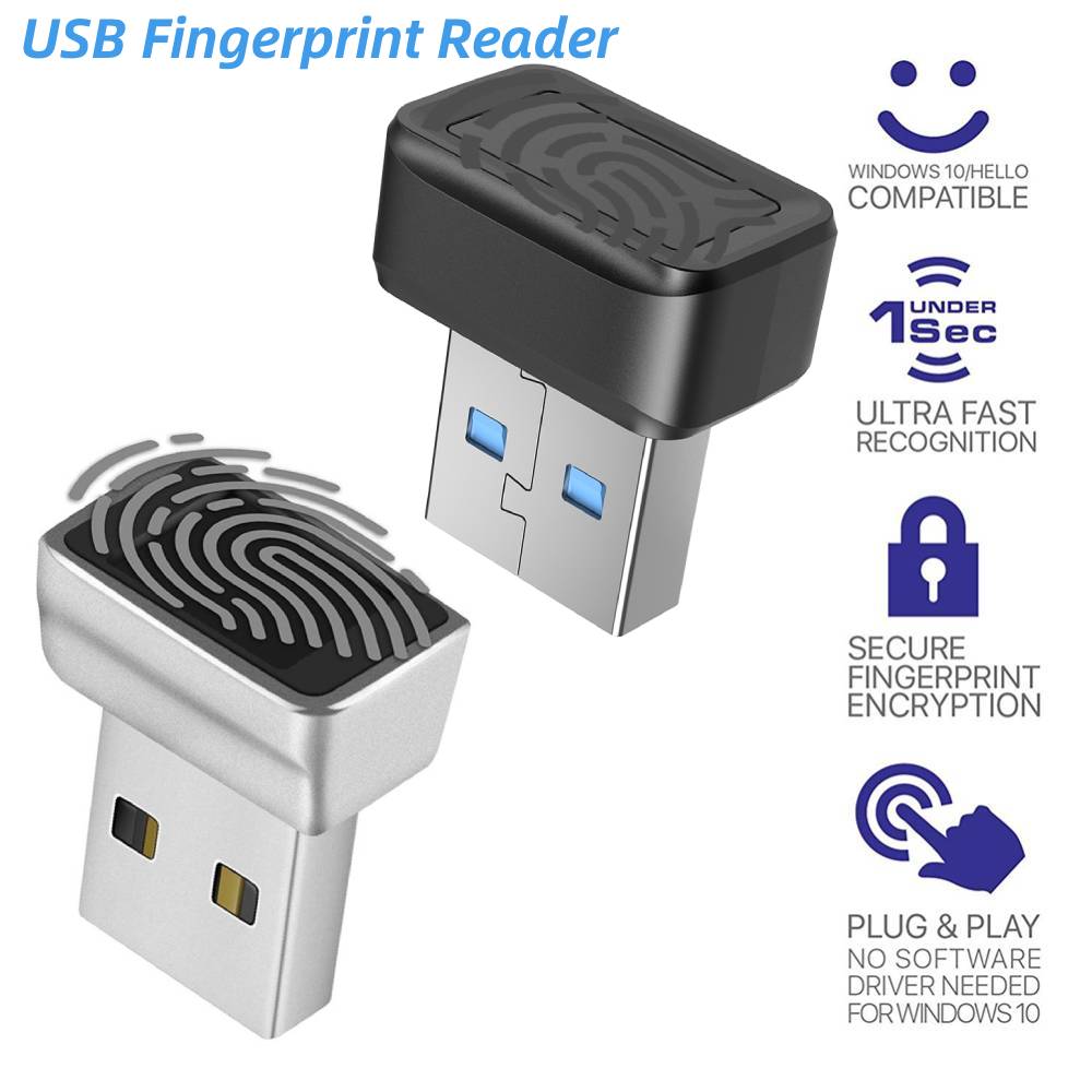 Laptop Accessories Usb - 指紋リーダーモジュール,Windows 10および11用,USB,生体認証スキャナー,ロック解除モジュール,ラップトップアクセサリー