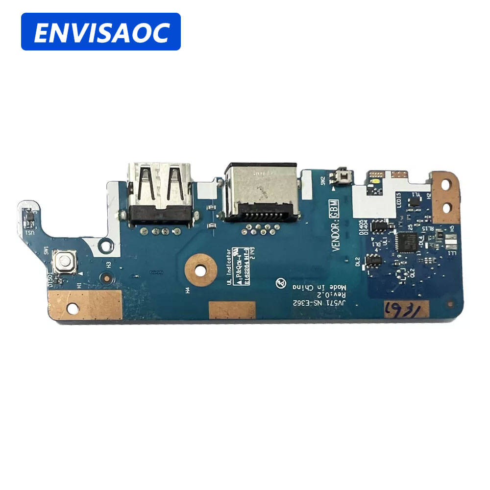 Laptop Accessories Usb - Lenovo v15,g2,alc,v15,g3,iap,ラップトップ,USB,rj45,jv571,NS-E362用のケーブルスイッチ付き電源ボタンボード