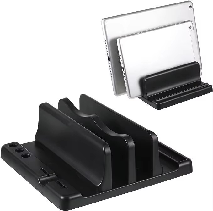 Laptop Accessories All - オフィス ABS ラップトップスタンド 垂直に置くとデスクスペースを節約 コンピューターアクセサリーを簡単に置くことができます 幅を伸ばすことができ、オフィスデスクに収納できます