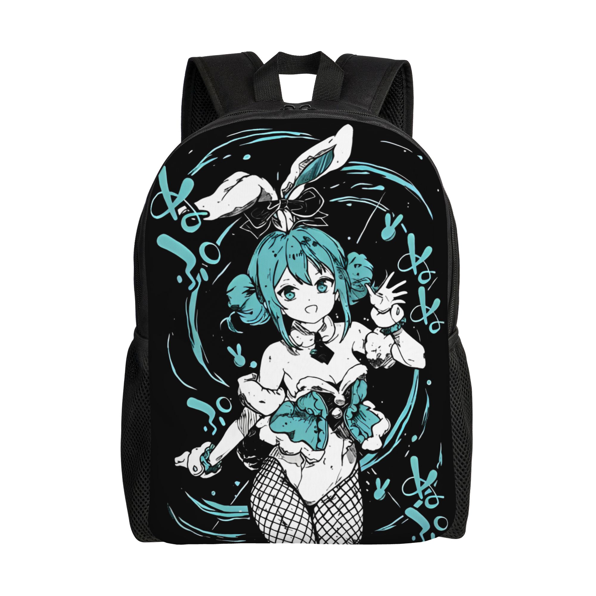 Laptop Accessories Gifts For Men - かわいい初音ミクバックパック男性女性用クール高校仕事用デイパックラップトップキャンバスバッグギフト
