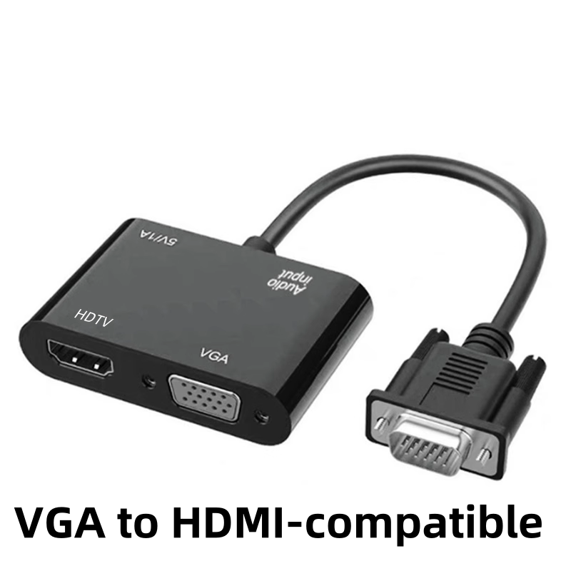 Hdmi Vga Adapter - VGA (ホスト) - VGA/HDMI 互換ディスプレイ アダプター、3.5