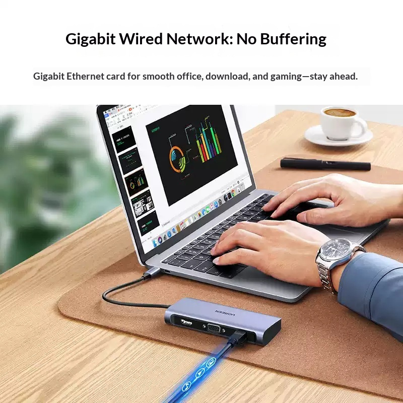 UGREEN 60557 USB C ハブ HDMI VGA - Hdmi Vga Adapter のレビューと価格