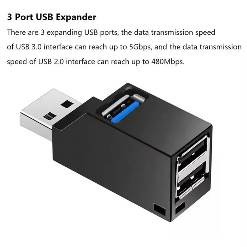 USB 3.0 2.0 回転可能な 3 ポートハブスプリッタ - Laptop Accessories Usb のレビューと価格