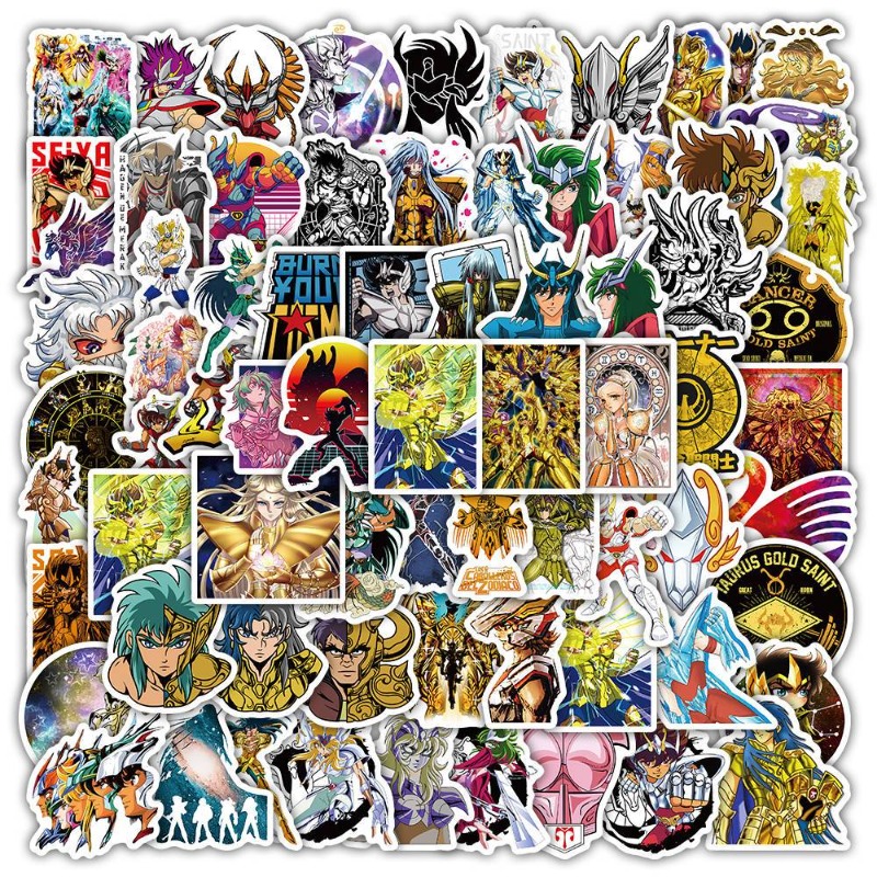 101 個聖闘士星矢アニメステッカー漫画キャラクター DIY - Accessories Laptop のレビューと価格