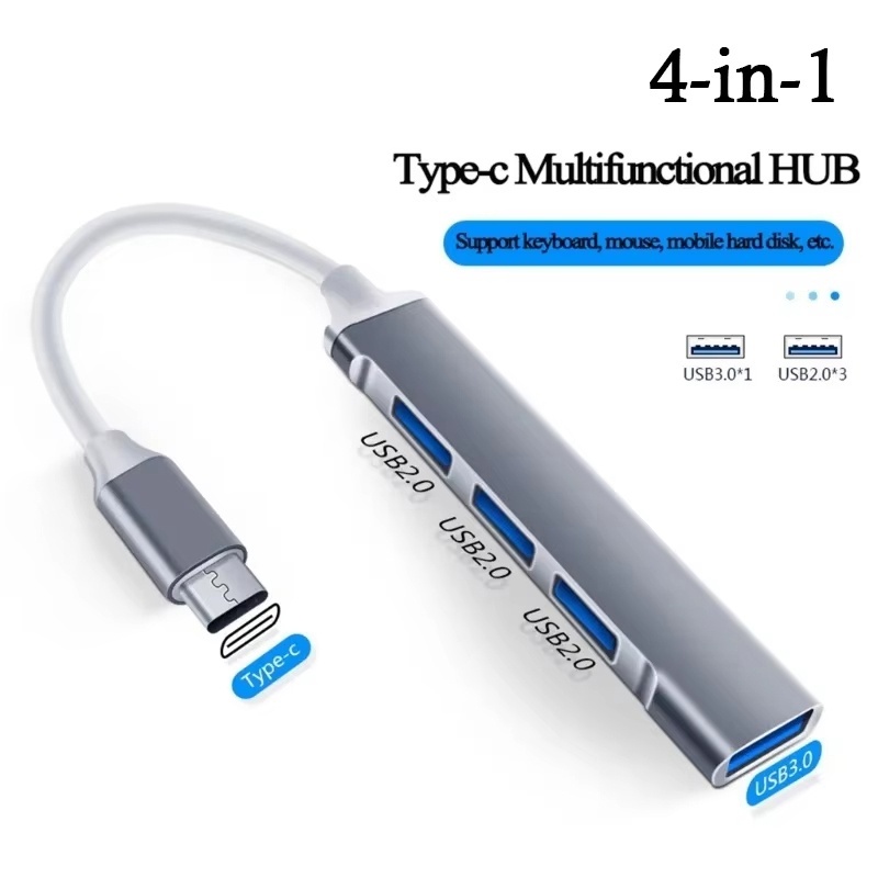 4ポートマルチスプリッターUSB 3.0ハブ タイプCハブ  - Laptop Accessories Usb のレビューと価格