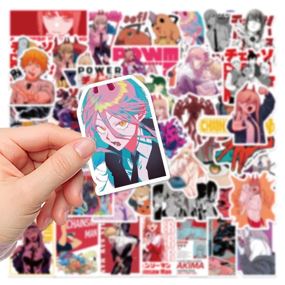 新作100枚入りチェンソーマンアニメキャラクターステッカー  - Laptop Accessories Gifts For Men のレビューと価格