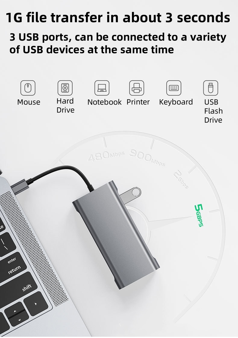 10 in 1 USBハブ USB Type-Cハブ HDア - Hdmi Vga Adapter のレビューと価格