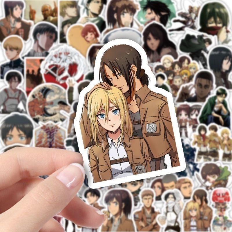 60枚入り 進撃の巨人 アニメステッカー かわいい 防水デカ - Laptop Accessories All のレビューと価格