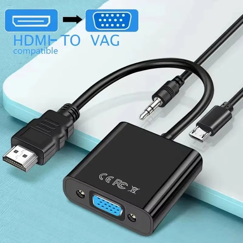1-4セット HD 1080P HDMI - VGAケーブル - Hdmi Vga Adapter のレビューと価格