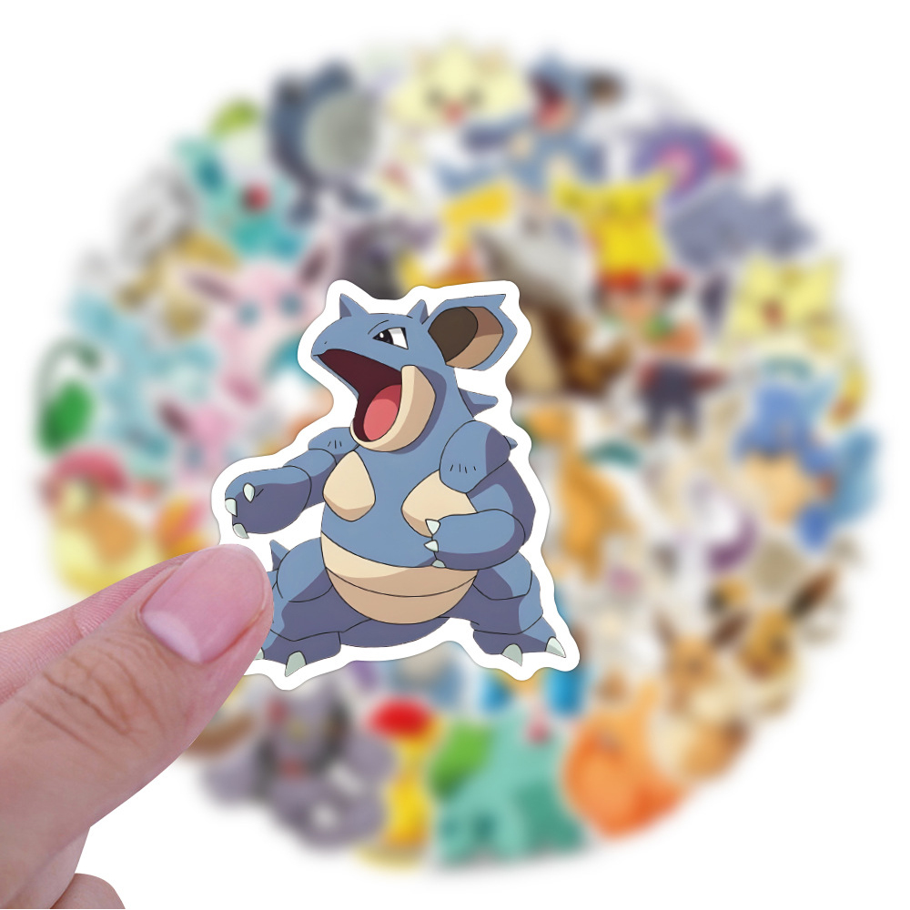 50/60 個かわいい漫画アニメポケモンステッカー子供のおも - Laptop Accessories Kids のレビューと価格