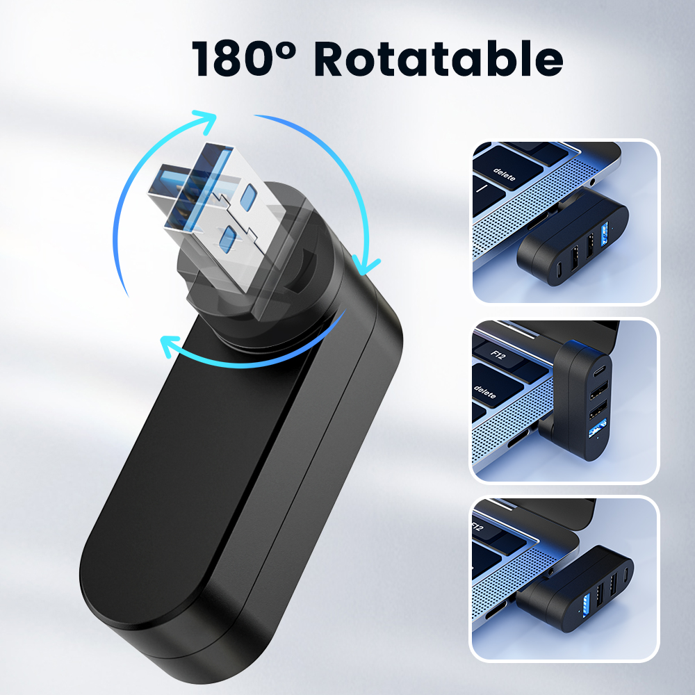 USBハブ 3.0 ミニスプリッターボックス 4ポート 18 - Laptop Accessories Usb のレビューと価格